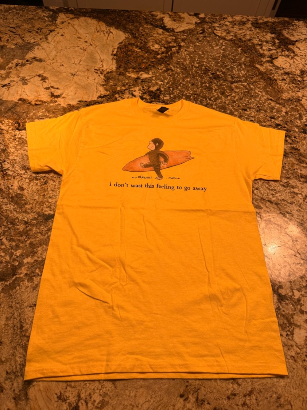 Yellow Graphic Surf T‑Shirt - Casual Men's Tee